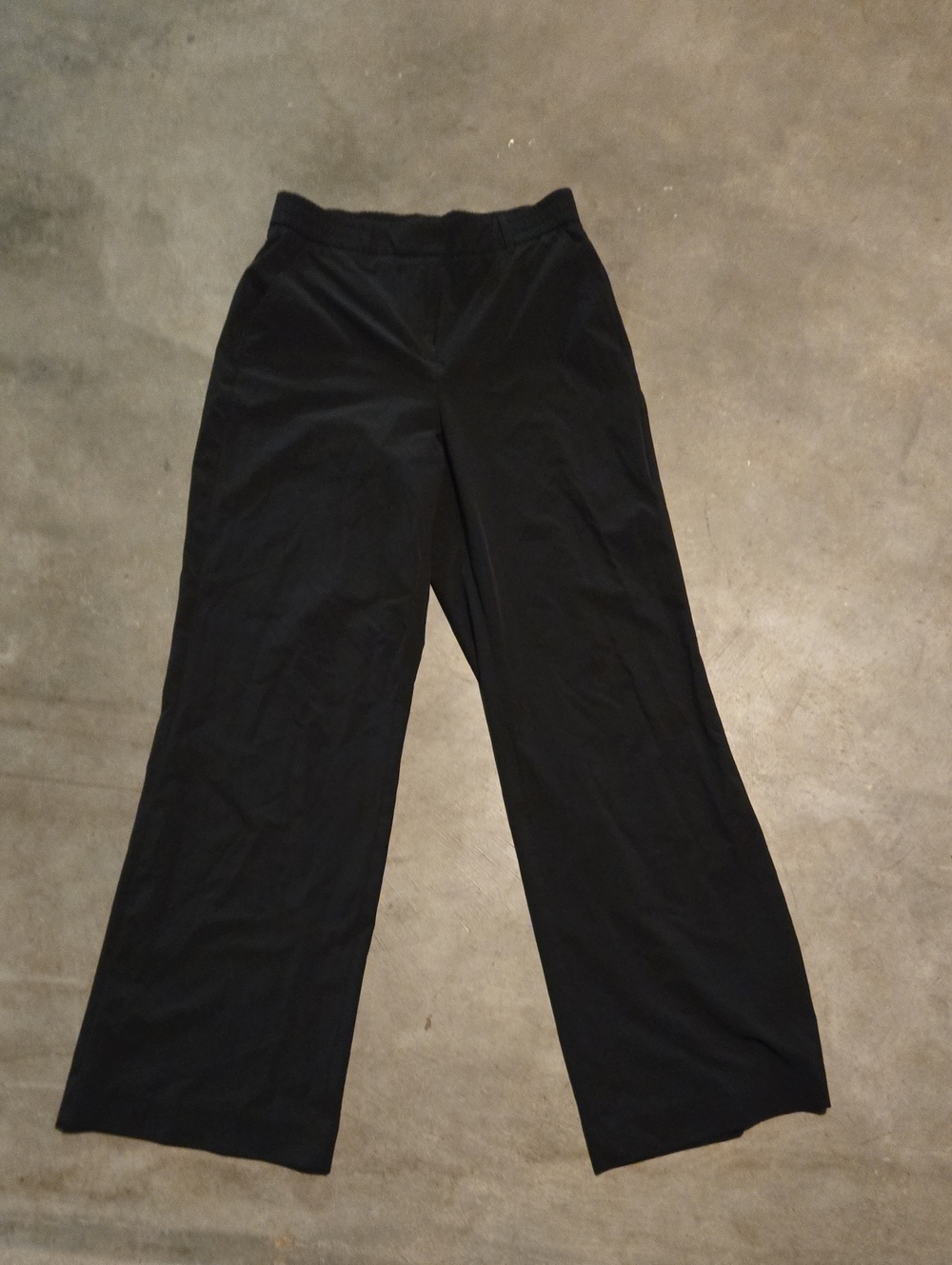 Wide-Leg Black Women's Pants